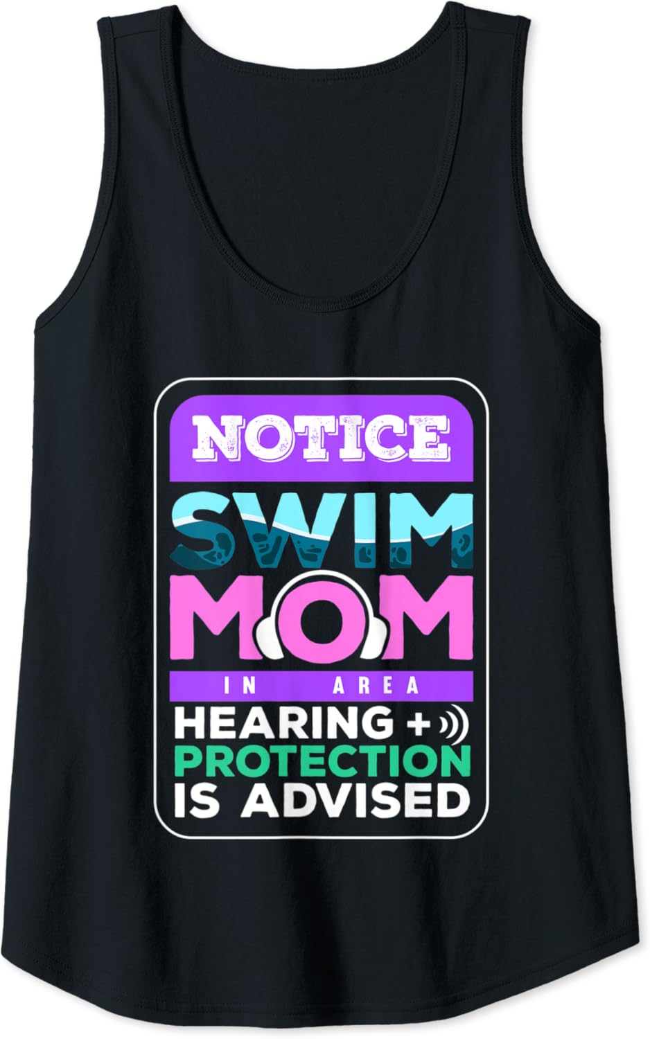 Womens Funny Swimming Gift For A Swim Mom Tank Top Clothing, Shoes & Jewelry